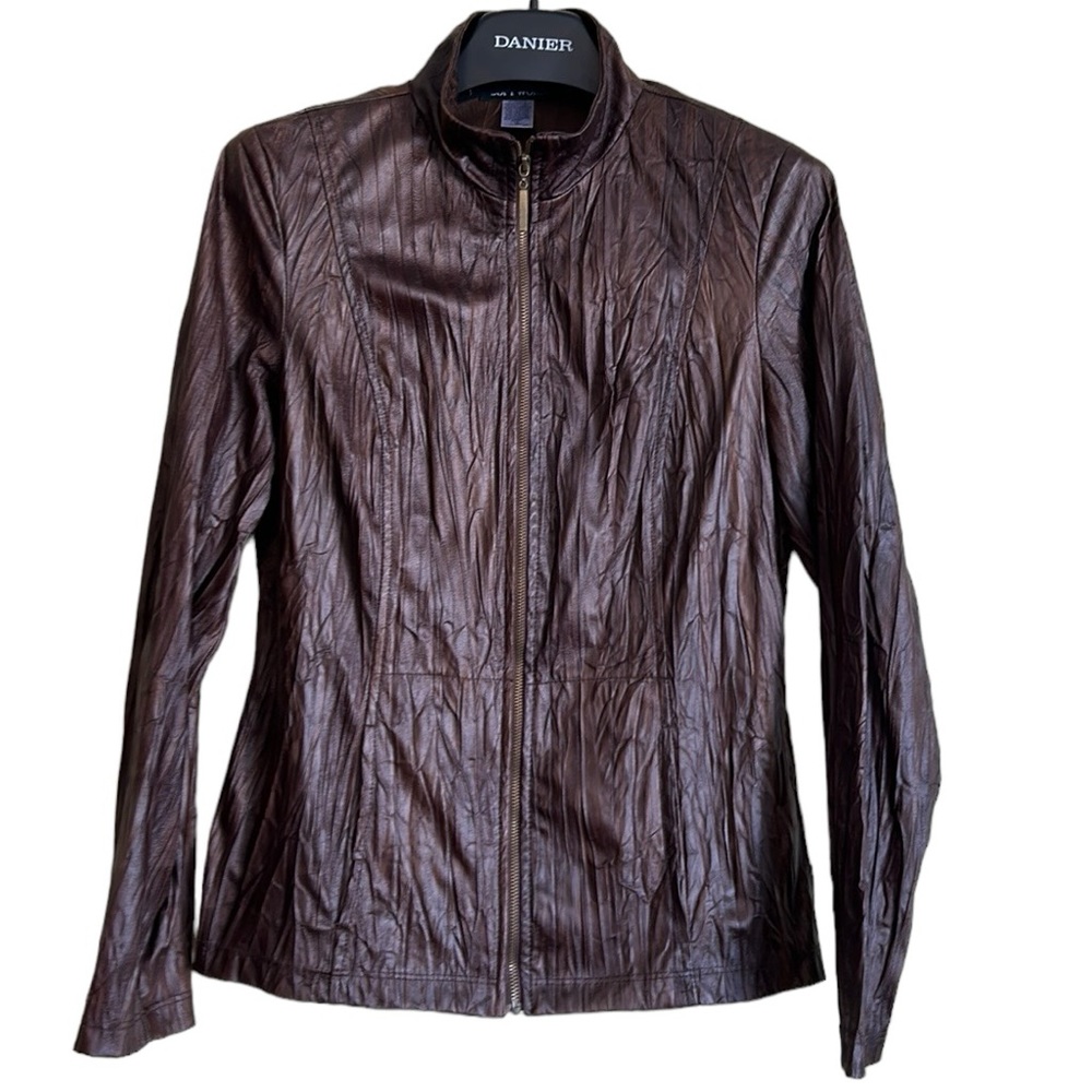 Soft Works‎ women’s blazer jacket size medium zippered top lightweight lined